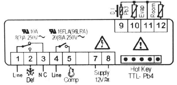 ΘΕΡΜΟΣΤΑΤΗΣ XR40CX 12Vac/dc NTC/PTC