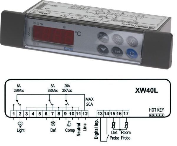 ΗΛΕΚΤΡΟΝΙΚΟ DIXELL XW40L-5N0C1