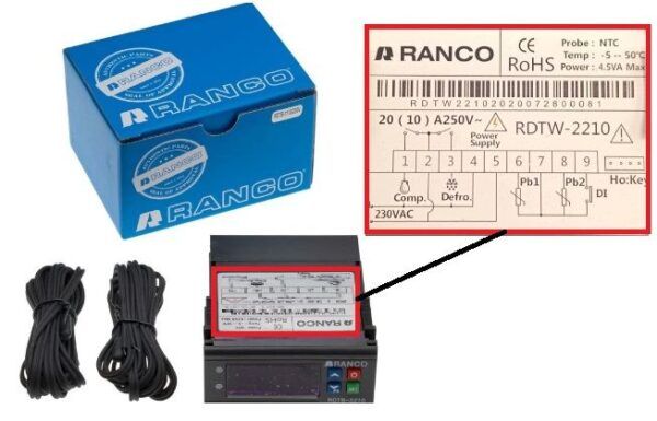 ΗΛΕΚΤΡΟΝΙΚΟΣ ΘΕΡΜΟΣΤΑΤΗΣ RANCO RDTW-2210 230v