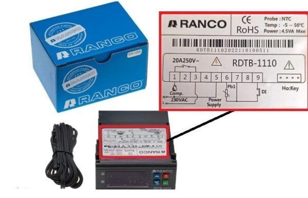 ΗΛΕΚΤΡΟΝΙΚΟΣ ΘΕΡΜΟΣΤΑΤΗΣ RANCO RDTB-1110 230V