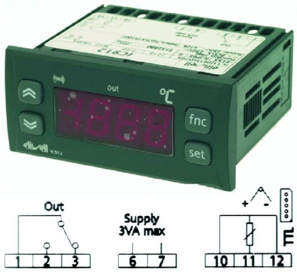 ΘΕΡΜΟΣΤΑΤΗΣ ΗΛΕΚΤΡΟΝΙΚΟΣ ICPLUS915 PT100/TCJ/TCK