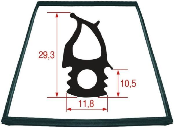 ΦΛΑΝΤΖΑ ΠΟΡΤΑΣ ΦΟΥΡΝΟΥ 760x485 mm