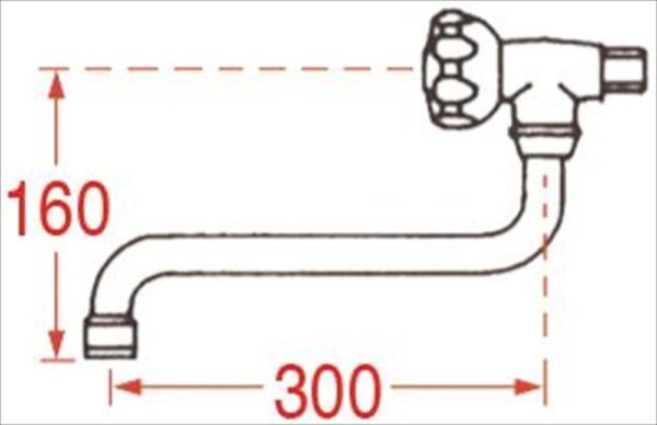WALL MOUNTED TAP o 1/2"