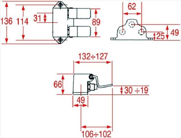 DOUBLE PEDAL TAP ψ 1/2"