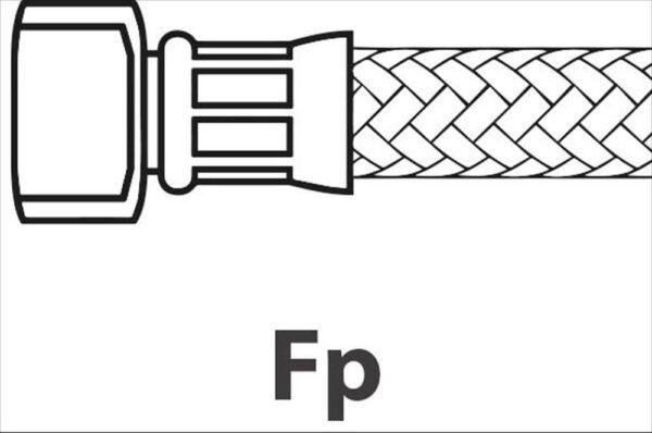 TUBO FLEX ψ 3/8" Fp x Fp L.200 cm