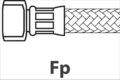 FLEX HOSE ψ 3/8" Fp x Fp L.1000 mm