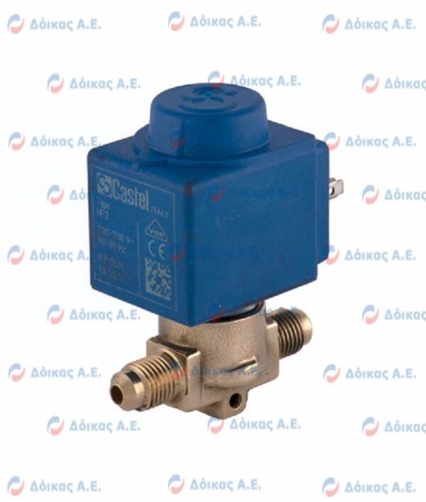 ΗΛΕΚΤΡΟΒΑΛΒΙΔΑ 1/4'' FLARE ΨΥΚΤΙΚΗ CASTEL 230V