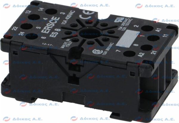 ΒΑΣΗ ΡΕΛΕ 8 ΠΟΛΟΥΣ ES8 10A 400V
