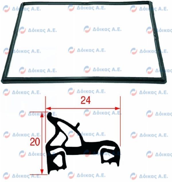 ΦΛΑΝΤΖΑ ΠΟΡΤΑΣ ΦΟΥΡΝΟΥ 1400x640mm