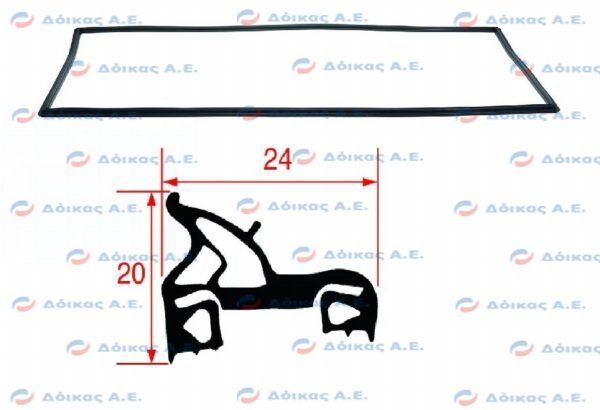 ΦΛΑΝΤΖΑ ΠΟΡΤΑΣ ΦΟΥΡΝΟΥ 1400x660mm