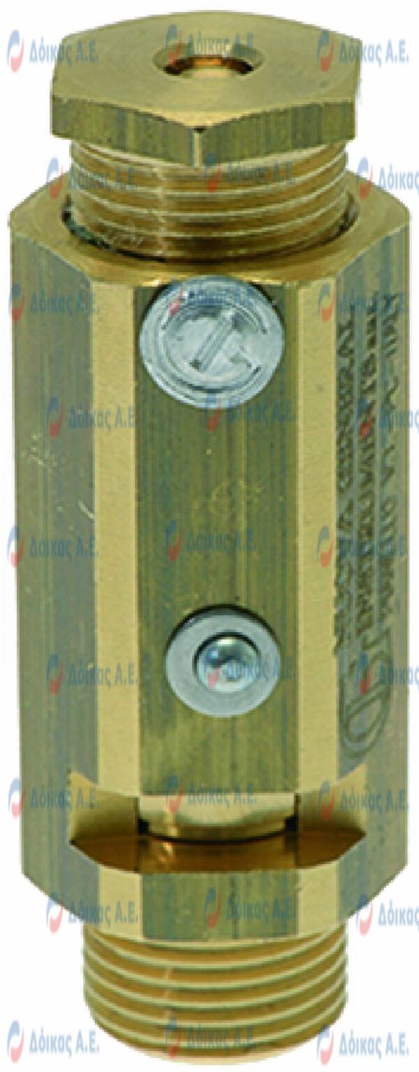 ΒΑΛΒΙΔΑ ΑΣΦΑΛΕΙΑΣ 3/8"M 1.5 bar CE/PED