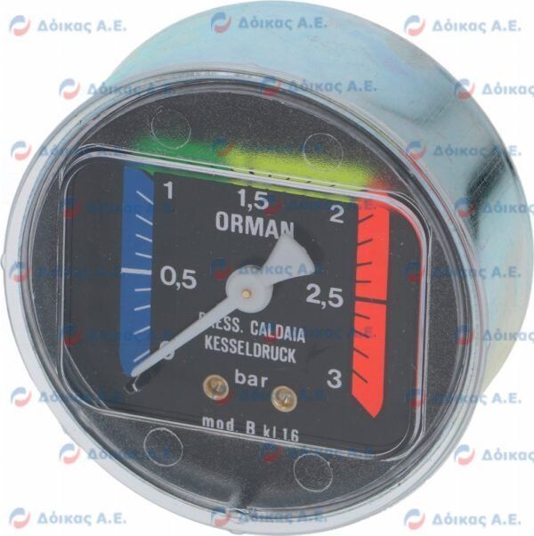 ΜΑΝΟΜΕΤΡΟ Φ62ΜΜ 3BAR