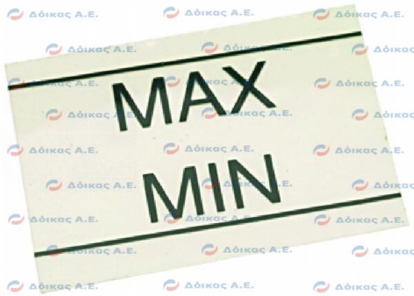WATER LEVEL GAUGE LABEL