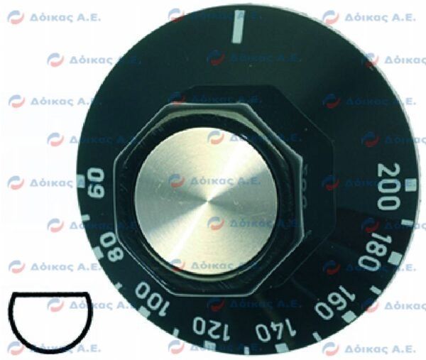 MANOPOLA ψ 50 mm 60°-200°C