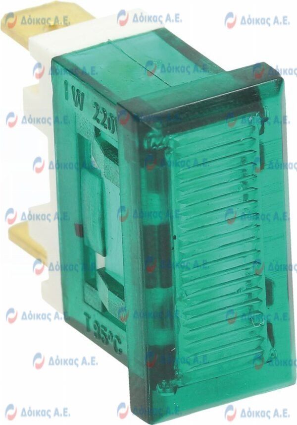 LAMPADA SPIA VERDE 240V