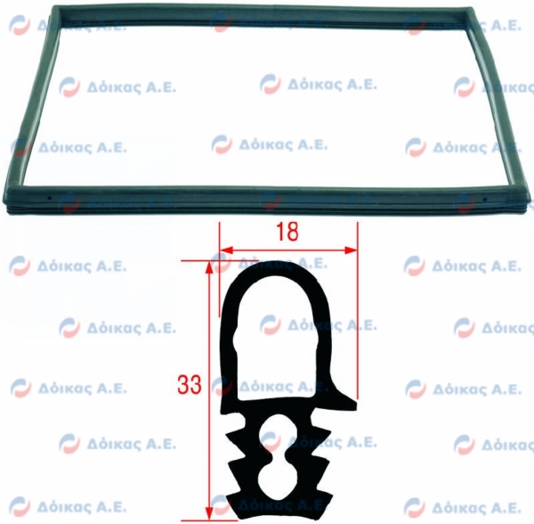 ΦΛΑΝΤΖΑ ΠΟΡΤΑΣ ΦΟΥΡΝΟΥ 765x510mm