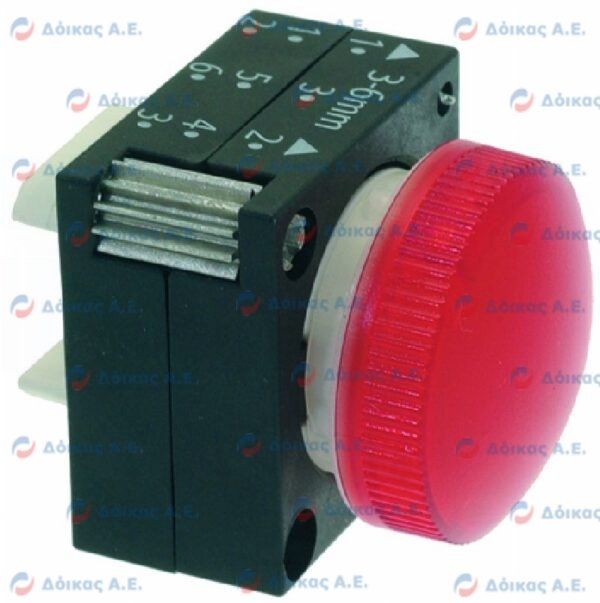 RED LAMP RECEPTACLE