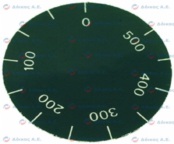 0χ500°C KNOB LABEL