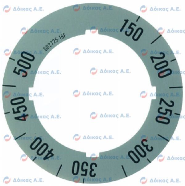 OVEN KNOB INSERT 150°-500°C