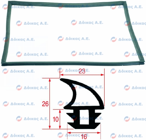 ΦΛΑΝΤΖΑ ΠΟΡΤΑΣ ΦΟΥΡΝΟΥ 775x660mm