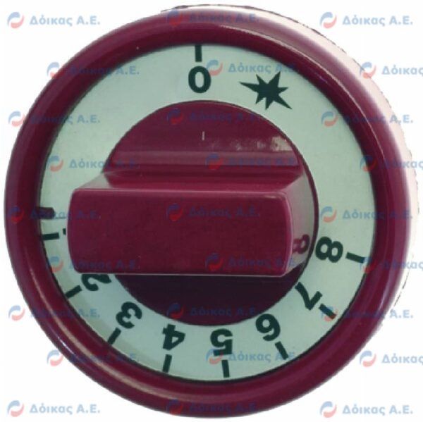 MANOPOLA TERMOSTATO GFT45 ROSSO ψ 70 mm.