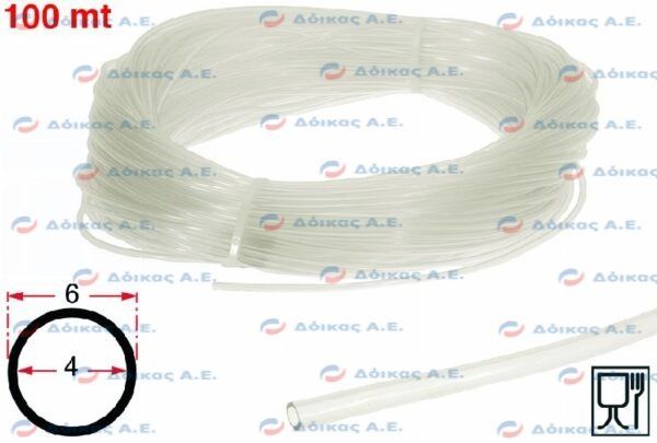 ΣΩΛΗΝΑΣ Φ4~6mm PVC (ΣΥΣΚ. 100m)