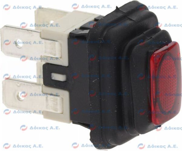 ΜΠΟΥΤΟΝ ΚΟΚΚΙΝΟ 16Α 250V ΜΕ ΚΑΛΥΜΜΑ