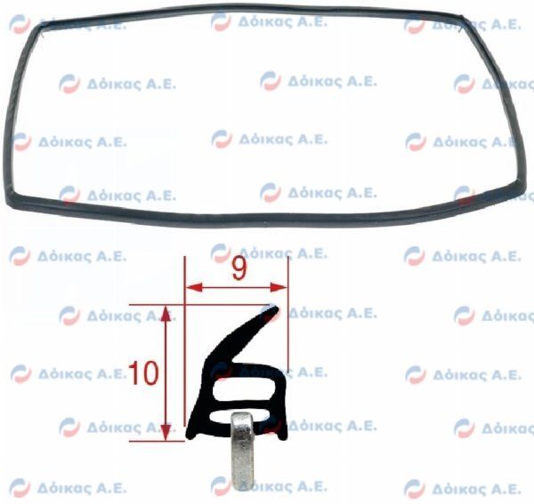 ΦΛΑΝΤΖΑ ΠΟΡΤΑΣ ΦΟΥΡΝΟΥ 450x300mm - GN1235A