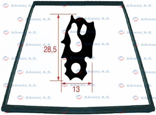 ΦΛΑΝΤΖΑ ΠΟΡΤΑΣ ΦΟΥΡΝΟΥ 770x680 mm