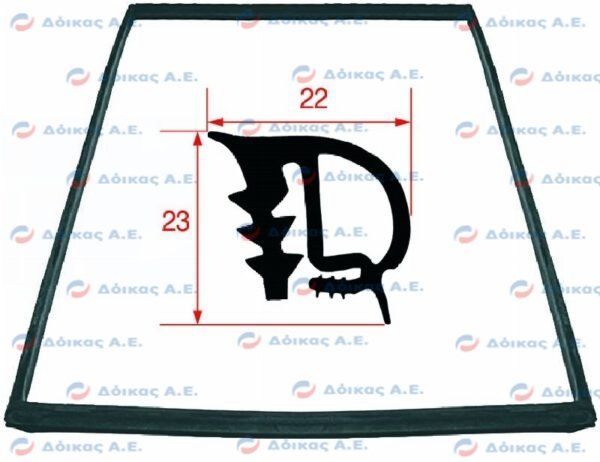 ΦΛΑΝΤΖΑ ΠΟΡΤΑΣ ΦΟΥΡΝΟΥ 775x470mm