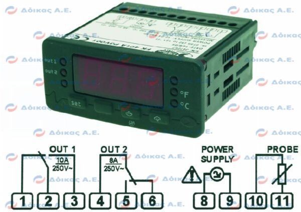 ΘΕΡΜΟΣΤΑΤΗΣ ΗΛΕΚΤΡΟΝΙΚΟΣ 12/24 VOLT EVCO EVK412P3VXBS
