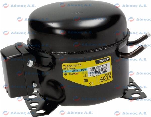 ΣΥΜΠΙΕΣΤΗΣ TLES5.7FT.3 1/5hp+ R134 SECOP