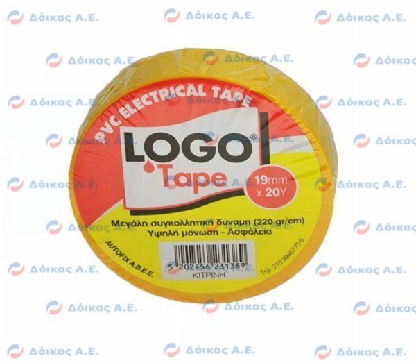 ΤΑΙΝΙΑ ΜΟΝΩΤΙΚΗ LOGO ΚΙΤΡΙΝΗ 19mm x 20m