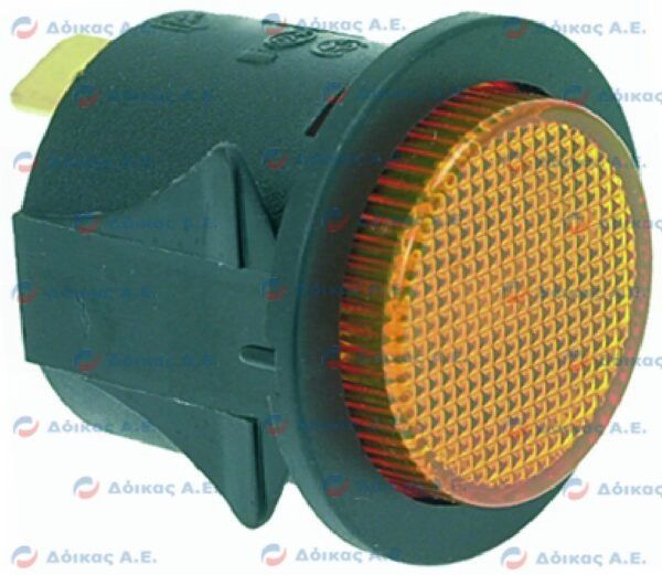 ΛΥΧΝΙΑ ΕΝΔΕΙΚΤΙΚΗ ΚΙΤΡΙΝΗ Φ25ΜΜ 250V