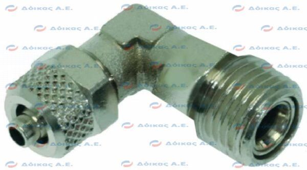 ΣΥΝΔΕΣΜΟΣ ΓΩΝΙΑ Φ1/8"-Μ4