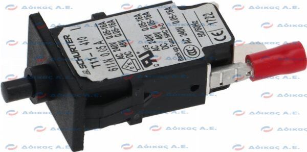 ΘΕΡΜΟΔΙΑΚΟΠΤΗΣ ΥΠΕΡΦΟΡΤΩΣΗΣ T11-410 0.05A 240V 50/60Hz