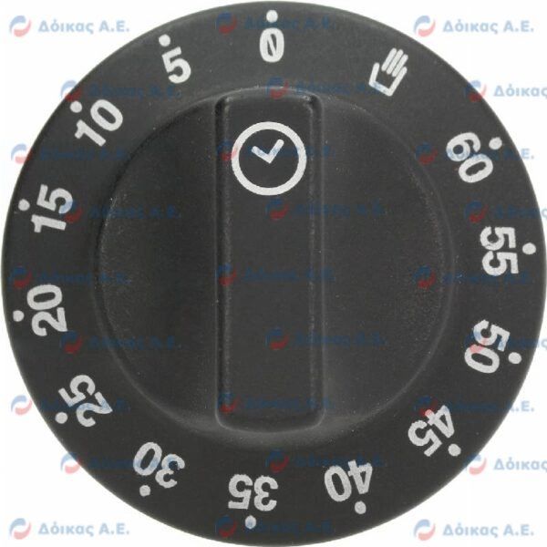 ΚΟΥΜΠΙ ΜΑΥΡΟ Φ60ΜΜ 0-60" (ΑΞΟΝΑΣ 6Χ4.6ΜΜ)