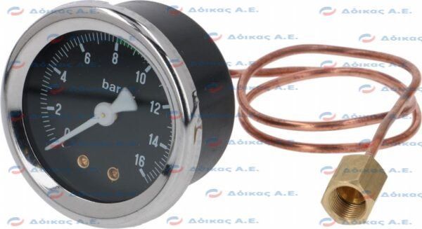 ΜΑΝΟΜΕΤΡΟ ΑΝΤΛΙΑΣ Φ49 mm 0~16 bar