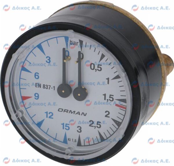 ΜΑΝΟΜΕΤΡΟ ΜΠΟΙΛΕΡ-ΑΝΤΛΙΑΣ Φ 62 mm