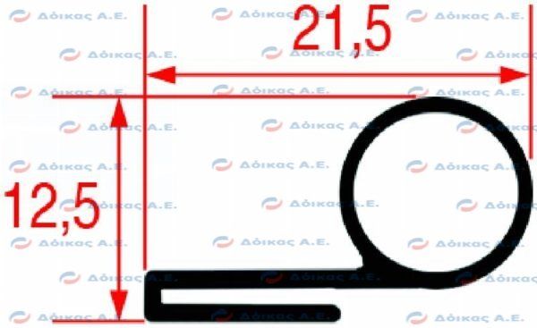 OVEN GASKET 2514 - 25 mt