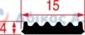 ΦΛΑΝΤΖΑ ΠΟΡΤΑΣ ARMAFLEX 15x4 mm (ΣΥΣΚ. 1MT)